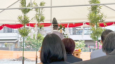 デイホーム孫の手・しもづけ　地鎮祭の様子