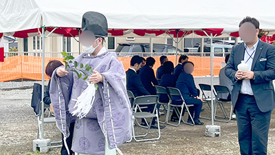 デイホーム孫の手・しもづけ　地鎮祭の様子