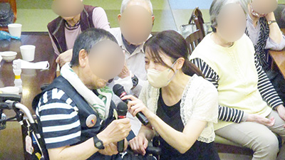 デイホーム孫の手・宮ひがし　スナック孫の手イベントの様子