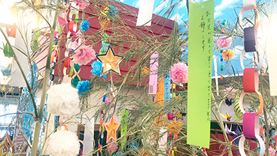 デイホーム孫の手・こまいぎ 七夕祭りの様子