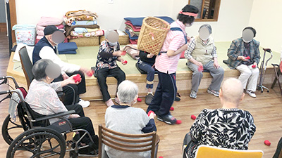 デイホーム孫の手・こまいぎ 運動会の様子