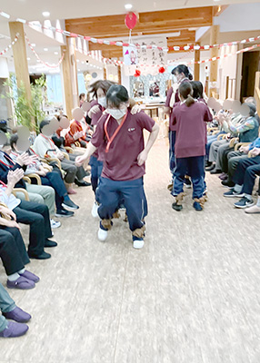 デイホーム孫の手・さの 運動会イベントの様子