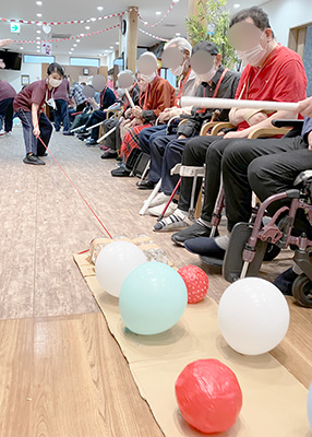 デイホーム孫の手・さの 運動会イベントの様子