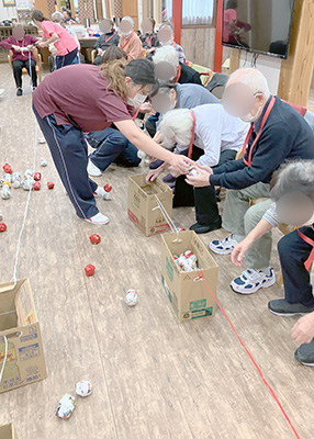 デイホーム孫の手・さの 運動会イベントの様子