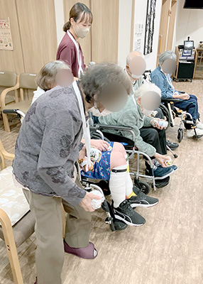 デイホーム孫の手・さの 運動会イベントの様子