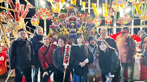 株式会社孫の手　桐生西宮神社えびす講参拝の様子
