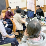 訪問看護ステーション 孫の手　お菓子ケーションの様子