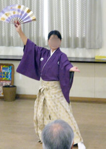 デイホーム孫の手・宮ひがし 日本舞踊鑑賞イベントの様子