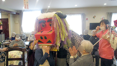 デイホーム孫の手・宮ひがし 新年会の様子