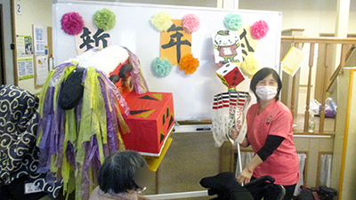 デイホーム孫の手・宮ひがし 新年会の様子