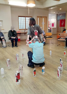 デイホーム孫の手・かさかけ　節分イベントの様子