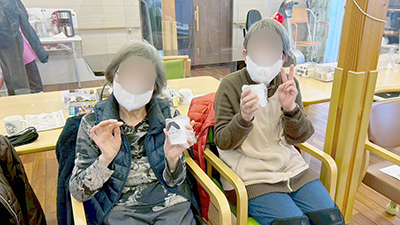 デイホーム孫の手・めぬま 節分イベントの様子