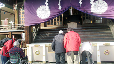 デイホーム孫の手・宮ひがし 初詣イベントの様子