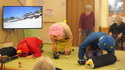 デイホーム孫の手・宮ひがし　節分イベントの様子