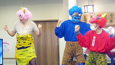 デイホーム孫の手・宮ひがし　節分イベントの様子